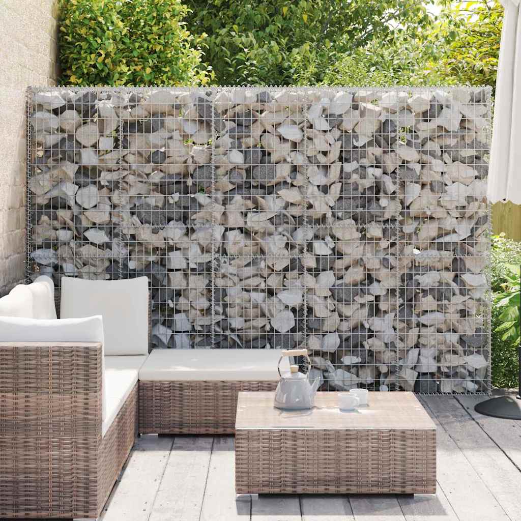 vidaXL Perete gabion cu capace, 300 x 30 x 200 cm, oțel galvanizat vidaXL Perete gabion cu capace, 300 x 30 x 200 cm, oțel galvanizat