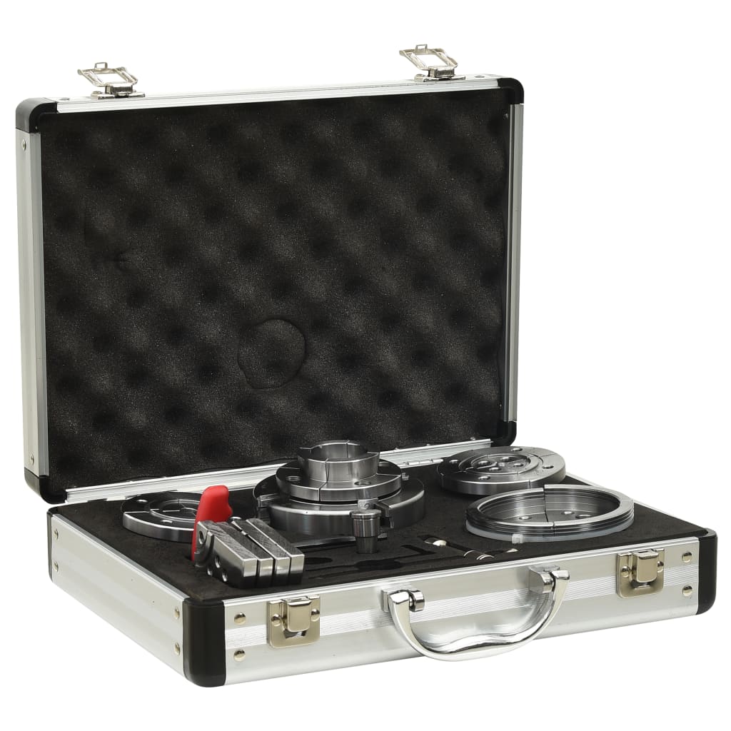 vidaXL Set de mandrine pentru lemn autocentrante, 3,75 inci, oțel