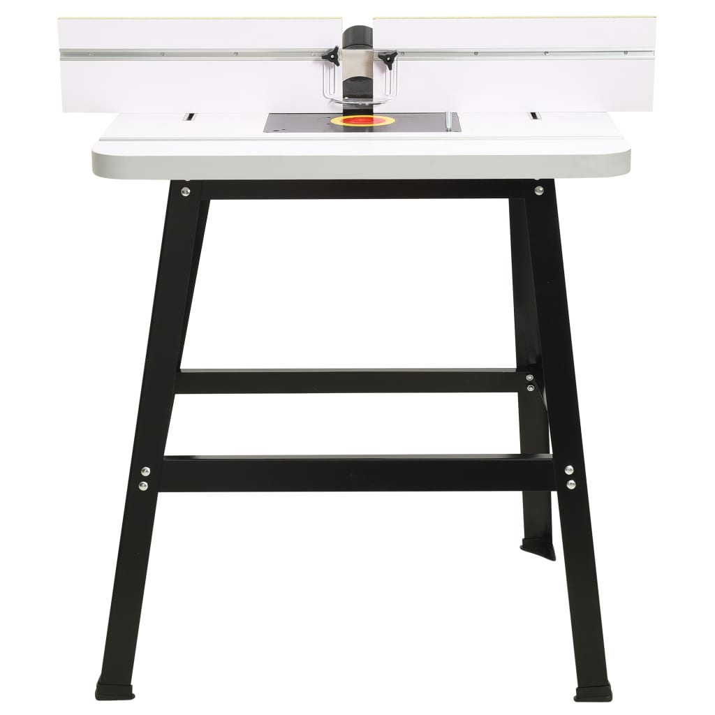 vidaXL Masă router, 81x61x88 cm, oțel si MDF