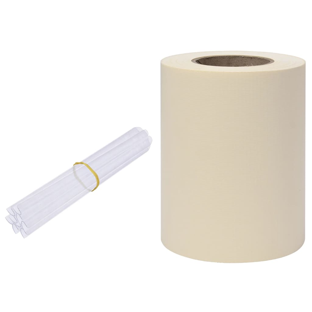vidaXL Panou de intimitate grădină, crem, 70x0,19 m, PVC vidaXL Panou de intimitate grădină, crem, 70x0,19 m, PVC