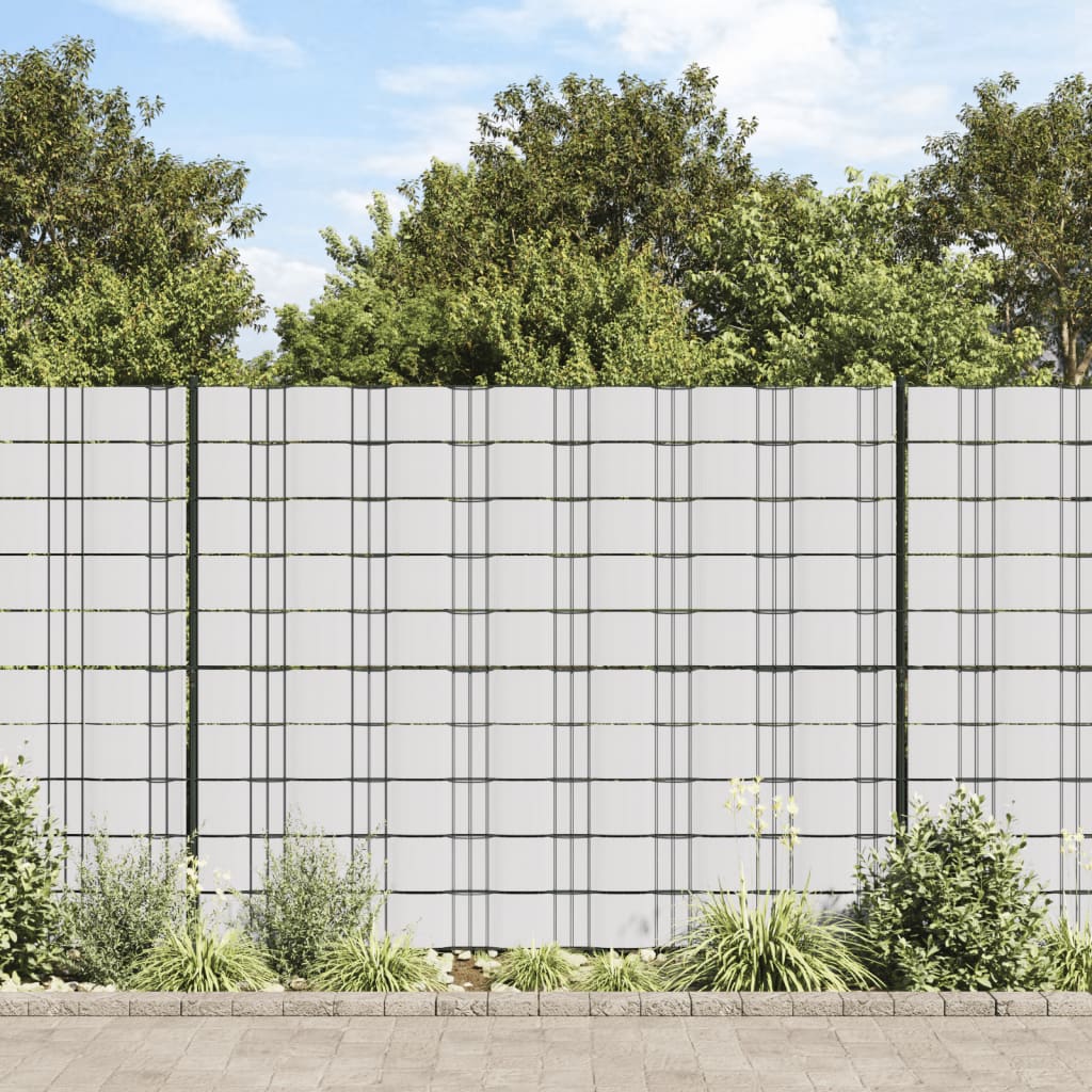 vidaXL Panou de intimitate grădină, alb, 70 x 0,19 m, PVC vidaXL Panou de intimitate grădină, alb, 70 x 0,19 m, PVC