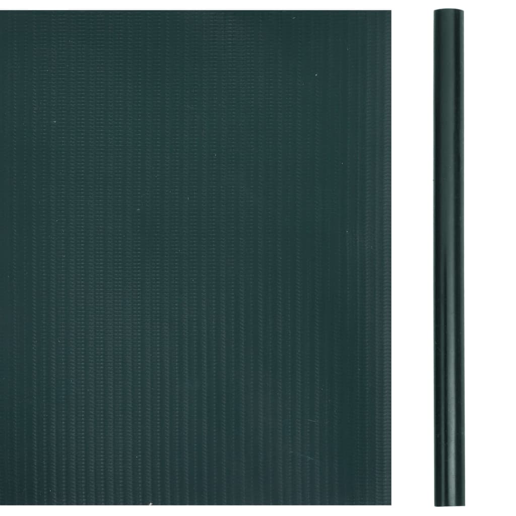 vidaXL Panou de intimitate grădină, verde mat, 35 x 0,19 m, PVC
