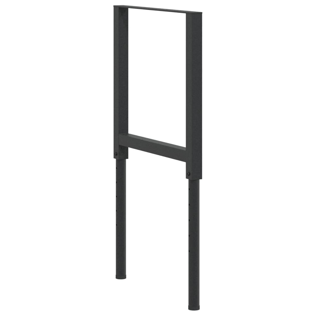 vidaXL Cadre banc lucru reglabile 2 buc. negru 55x(69-95,5) cm metal vidaXL Cadre banc lucru reglabile 2 buc. negru 55x(69-95,5) cm metal