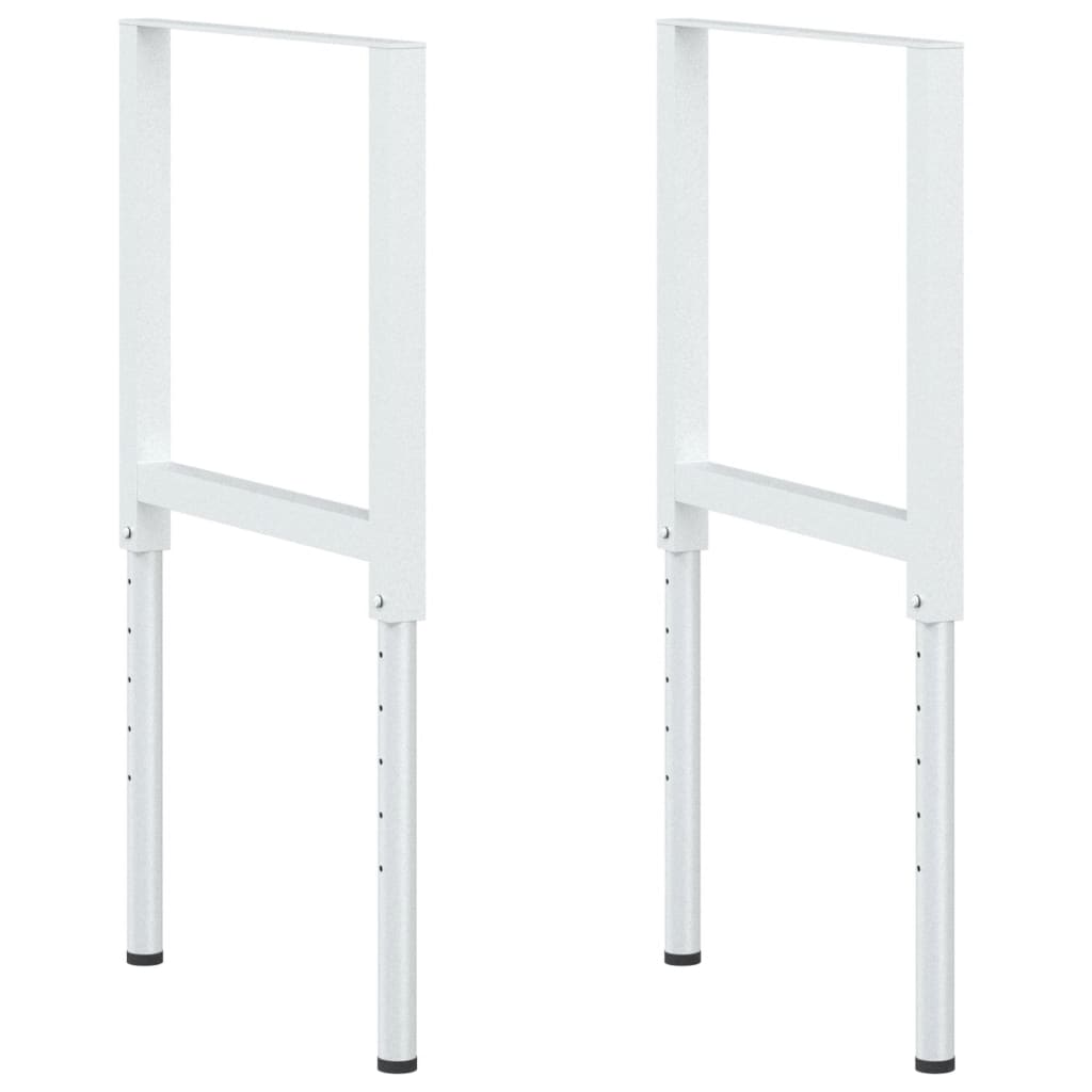 vidaXL Cadre banc lucru reglabile, 2 buc., gri, 55x(69-95,5) cm, metal vidaXL Cadre banc lucru reglabile, 2 buc., gri, 55x(69-95,5) cm, metal