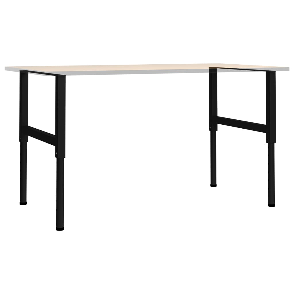 vidaXL Cadre banc lucru reglabile 2 buc. negru 85x(69-95,5) cm, metal vidaXL Cadre banc lucru reglabile 2 buc. negru 85x(69-95,5) cm, metal