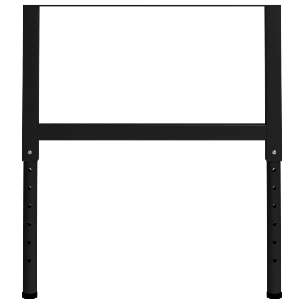 vidaXL Cadre banc lucru reglabile 2 buc. negru 85x(69-95,5) cm, metal vidaXL Cadre banc lucru reglabile 2 buc. negru 85x(69-95,5) cm, metal