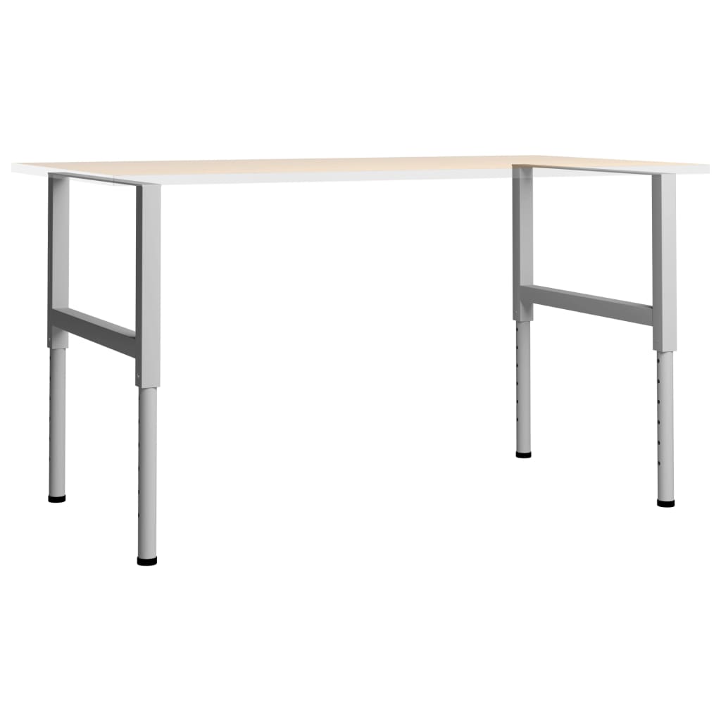 vidaXL Cadre banc lucru reglabile, 2 buc., gri, 85x(69-95,5) cm, metal vidaXL Cadre banc lucru reglabile, 2 buc., gri, 85x(69-95,5) cm, metal