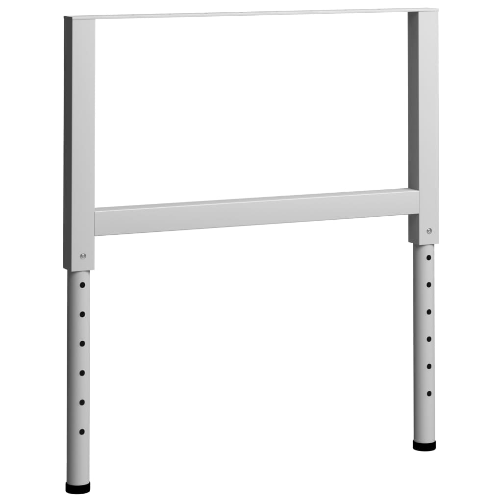 vidaXL Cadre banc lucru reglabile, 2 buc., gri, 85x(69-95,5) cm, metal vidaXL Cadre banc lucru reglabile, 2 buc., gri, 85x(69-95,5) cm, metal