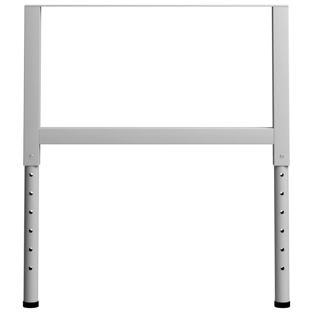 vidaXL Cadre banc lucru reglabile, 2 buc., gri, 85x(69-95,5) cm, metal vidaXL Cadre banc lucru reglabile, 2 buc., gri, 85x(69-95,5) cm, metal