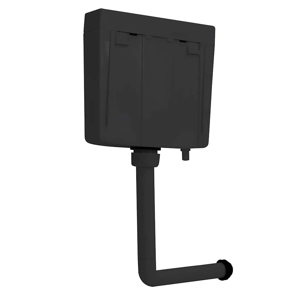 vidaXL Rezervor de toaletă cu admisie de apă pe fund, 3/6 L, negru vidaXL Rezervor de toaletă cu admisie de apă pe fund, 3/6 L, negru