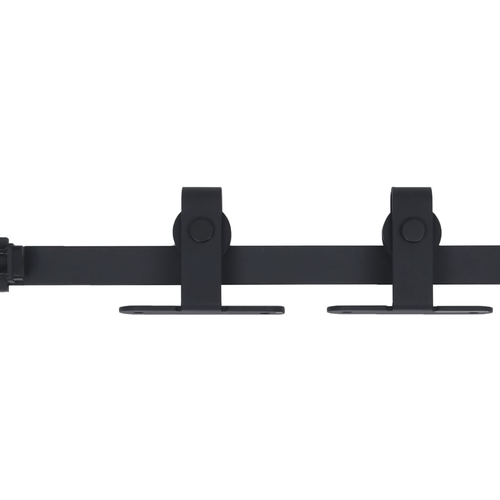 vidaXL Set glisare ușă mini pentru dulap, oțel carbon, 122 cm vidaXL Set glisare ușă mini pentru dulap, oțel carbon, 122 cm