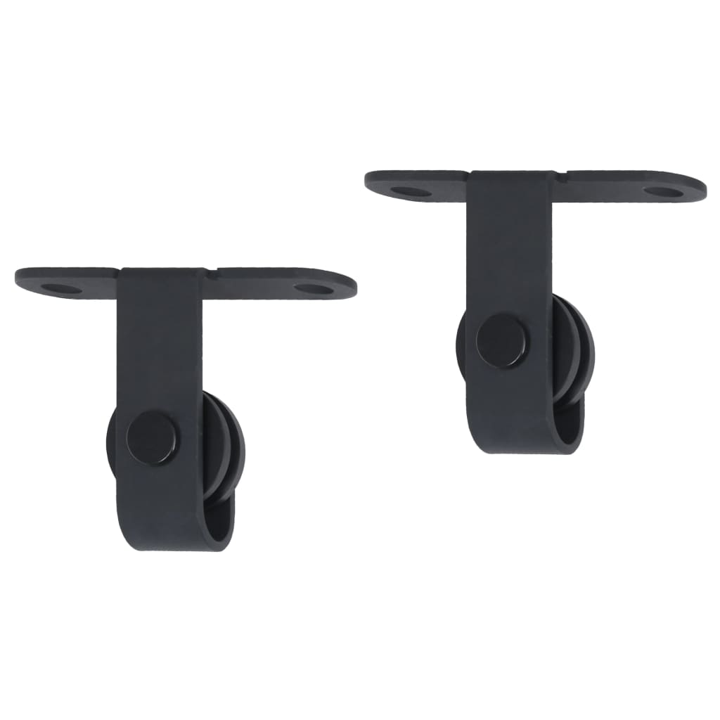 vidaXL Set glisare ușă mini pentru dulap, oțel carbon, 122 cm vidaXL Set glisare ușă mini pentru dulap, oțel carbon, 122 cm