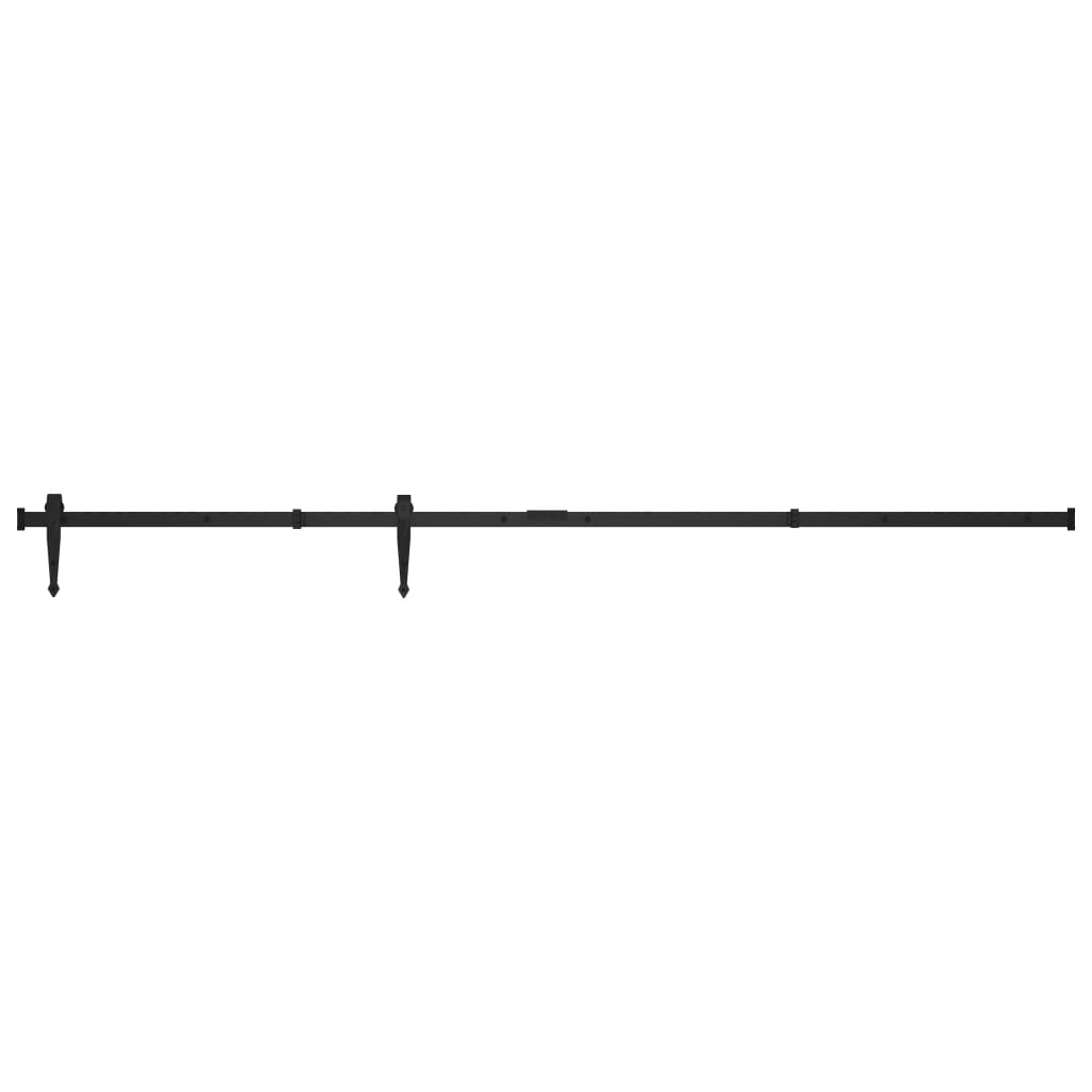 vidaXL Set glisare ușă mini pentru dulap, oțel carbon, 200 cm vidaXL Set glisare ușă mini pentru dulap, oțel carbon, 200 cm