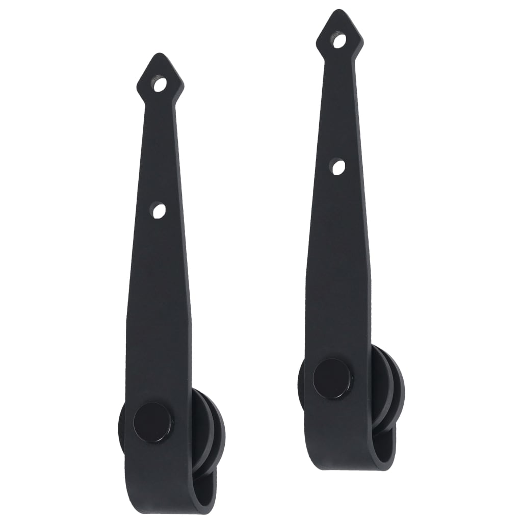 vidaXL Set glisare ușă mini pentru dulap, oțel carbon, 200 cm vidaXL Set glisare ușă mini pentru dulap, oțel carbon, 200 cm