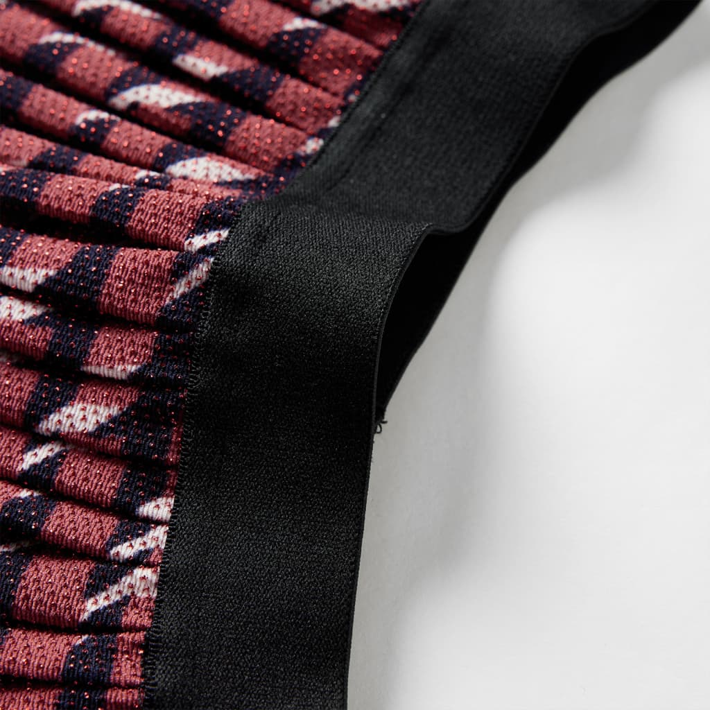 Fusta plisată pentru copii cu sclipici, roșu, 128