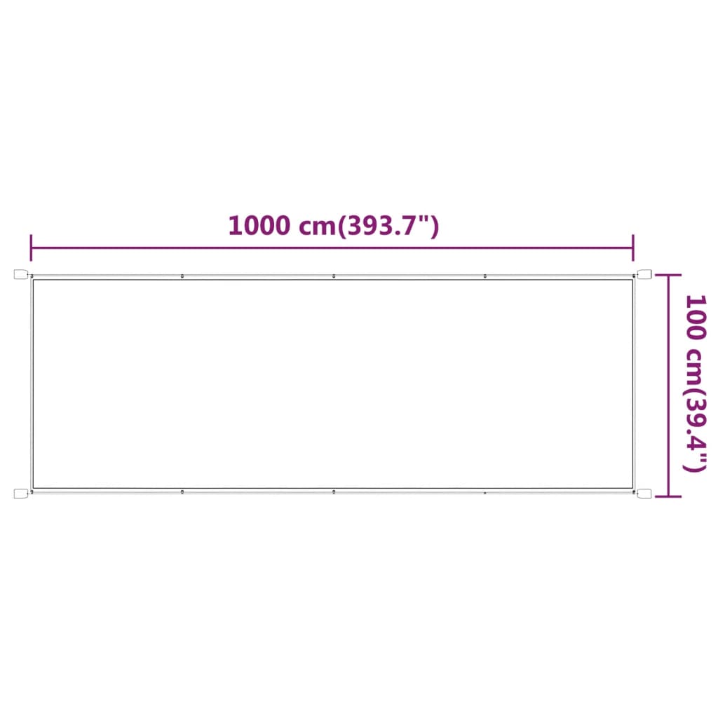 vidaXL Copertină verticală, antracit, 100x1000 cm, țesătură Oxford vidaXL Copertină verticală, antracit, 100x1000 cm, țesătură Oxford