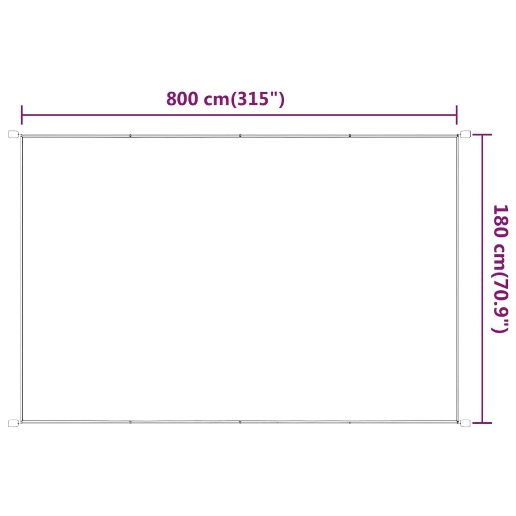 vidaXL Copertină verticală, antracit, 180x800 cm, țesătură Oxford vidaXL Copertină verticală, antracit, 180x800 cm, țesătură Oxford