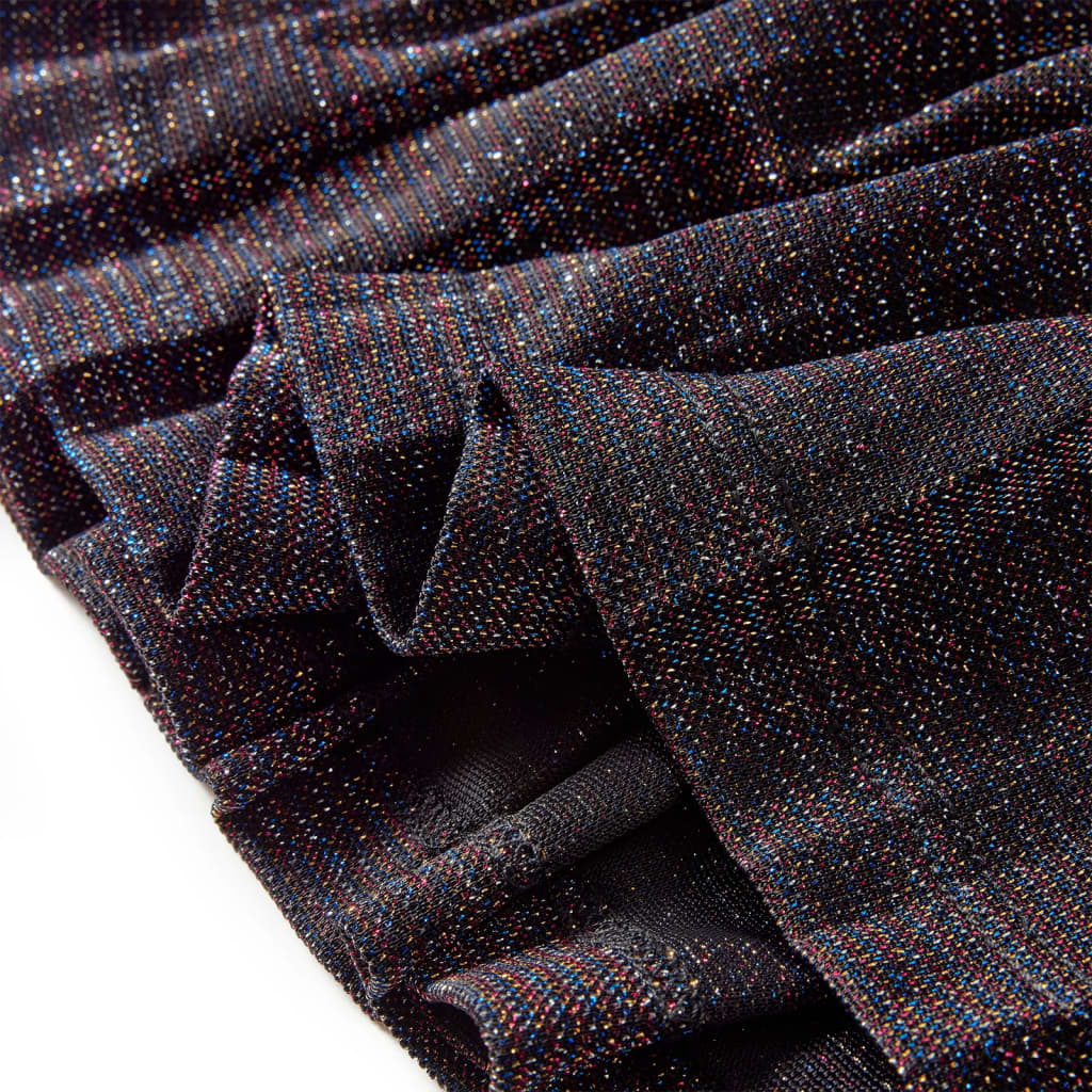 Fusta plisată pentru copii cu sclipici, roșu, 128