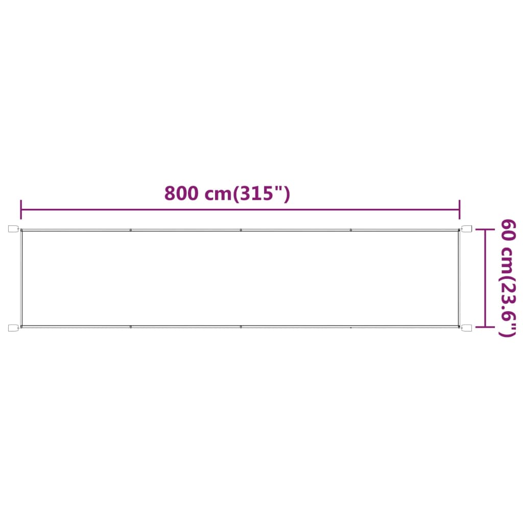 vidaXL Copertină verticală, verde deschis, 60x800 cm, țesătură Oxford vidaXL Copertină verticală, verde deschis, 60x800 cm, țesătură Oxford
