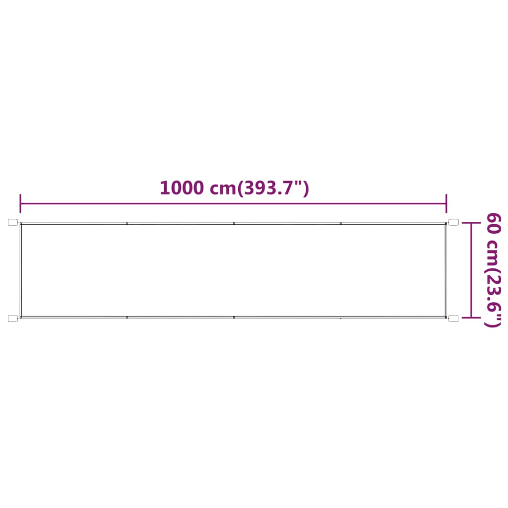vidaXL Copertină verticală, verde deschis, 60x1000 cm, țesătură Oxford vidaXL Copertină verticală, verde deschis, 60x1000 cm, țesătură Oxford