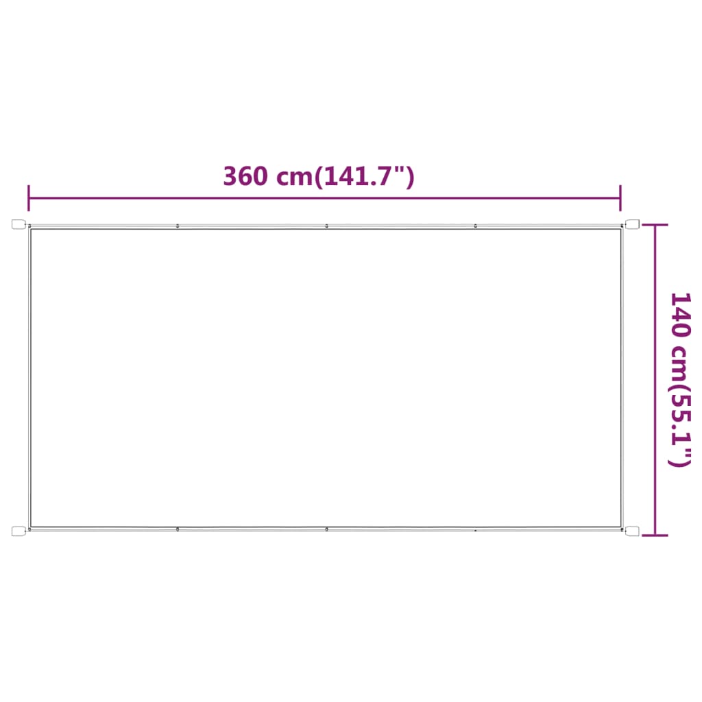 vidaXL Copertină verticală,verde deschis, 140x360 cm, țesătură Oxford vidaXL Copertină verticală,verde deschis, 140x360 cm, țesătură Oxford