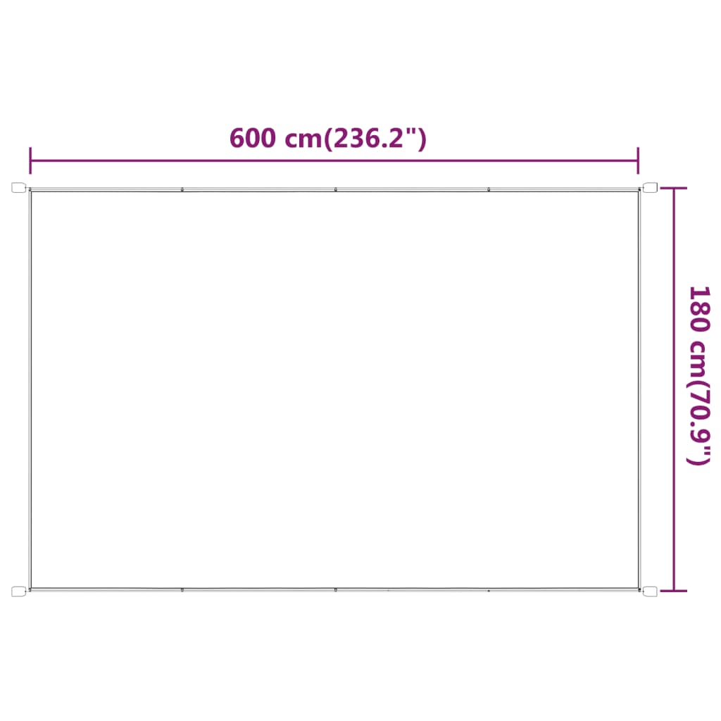 vidaXL Copertină verticală, verde deschis, 180x600 cm, țesătură Oxford vidaXL Copertină verticală, verde deschis, 180x600 cm, țesătură Oxford