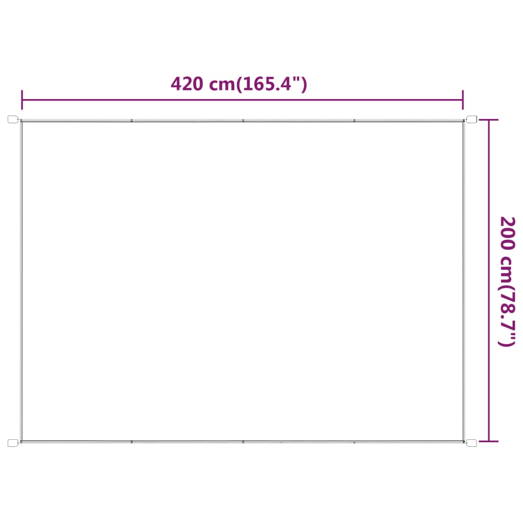 vidaXL Copertină verticală, verde deschis, 200x420 cm, țesătură Oxford vidaXL Copertină verticală, verde deschis, 200x420 cm, țesătură Oxford