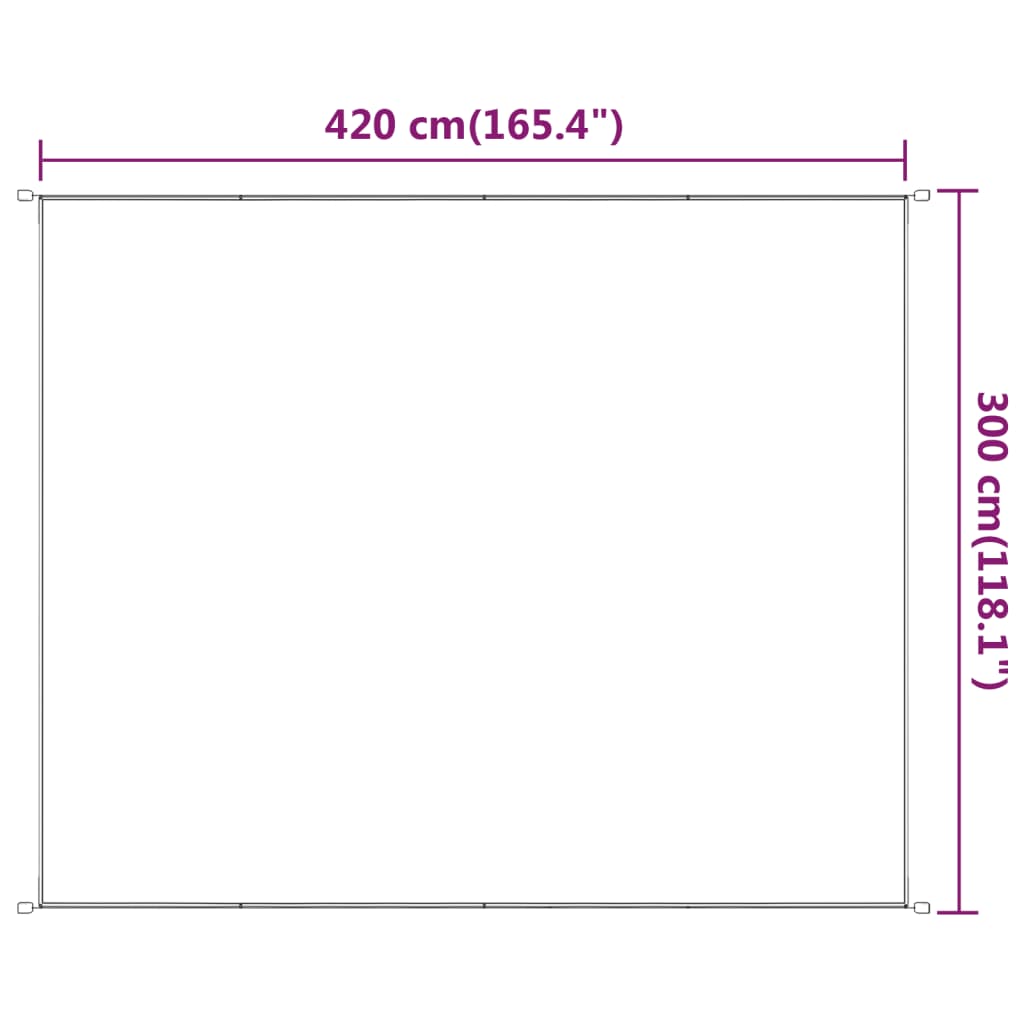 vidaXL Copertină verticală, verde deschis, 300x420 cm, țesătură Oxford