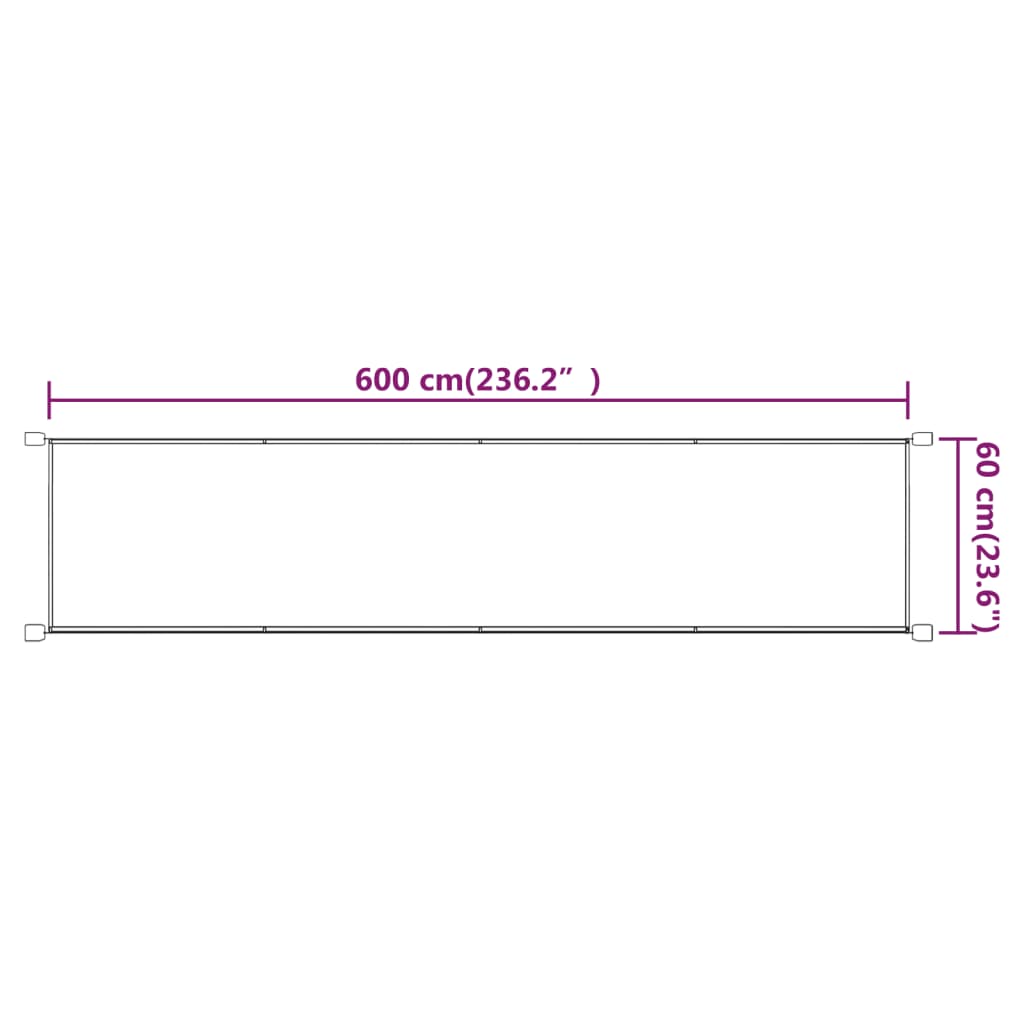 vidaXL Copertină verticală, teracotă, 60x600 cm, țesătură Oxford vidaXL Copertină verticală, teracotă, 60x600 cm, țesătură Oxford