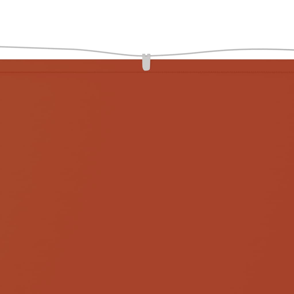 vidaXL Copertină verticală, teracotă, 100x1200 cm, țesătură Oxford