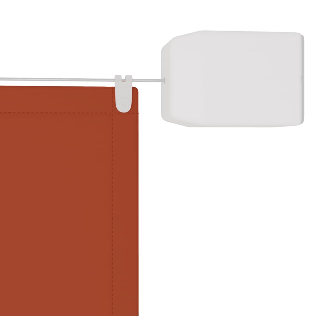 vidaXL Copertină verticală, teracotă, 140x420 cm, țesătură Oxford vidaXL Copertină verticală, teracotă, 140x420 cm, țesătură Oxford