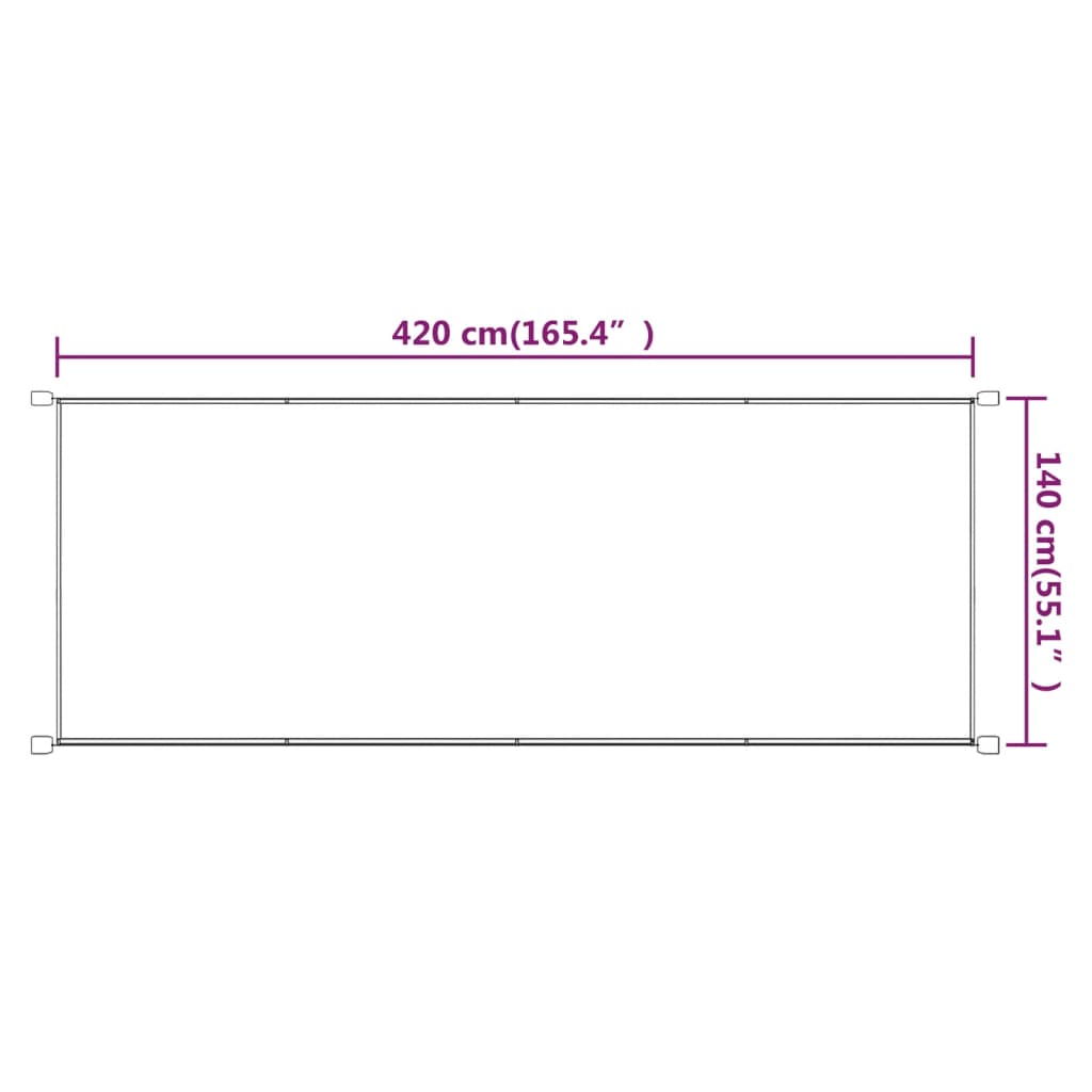 vidaXL Copertină verticală, teracotă, 140x420 cm, țesătură Oxford vidaXL Copertină verticală, teracotă, 140x420 cm, țesătură Oxford