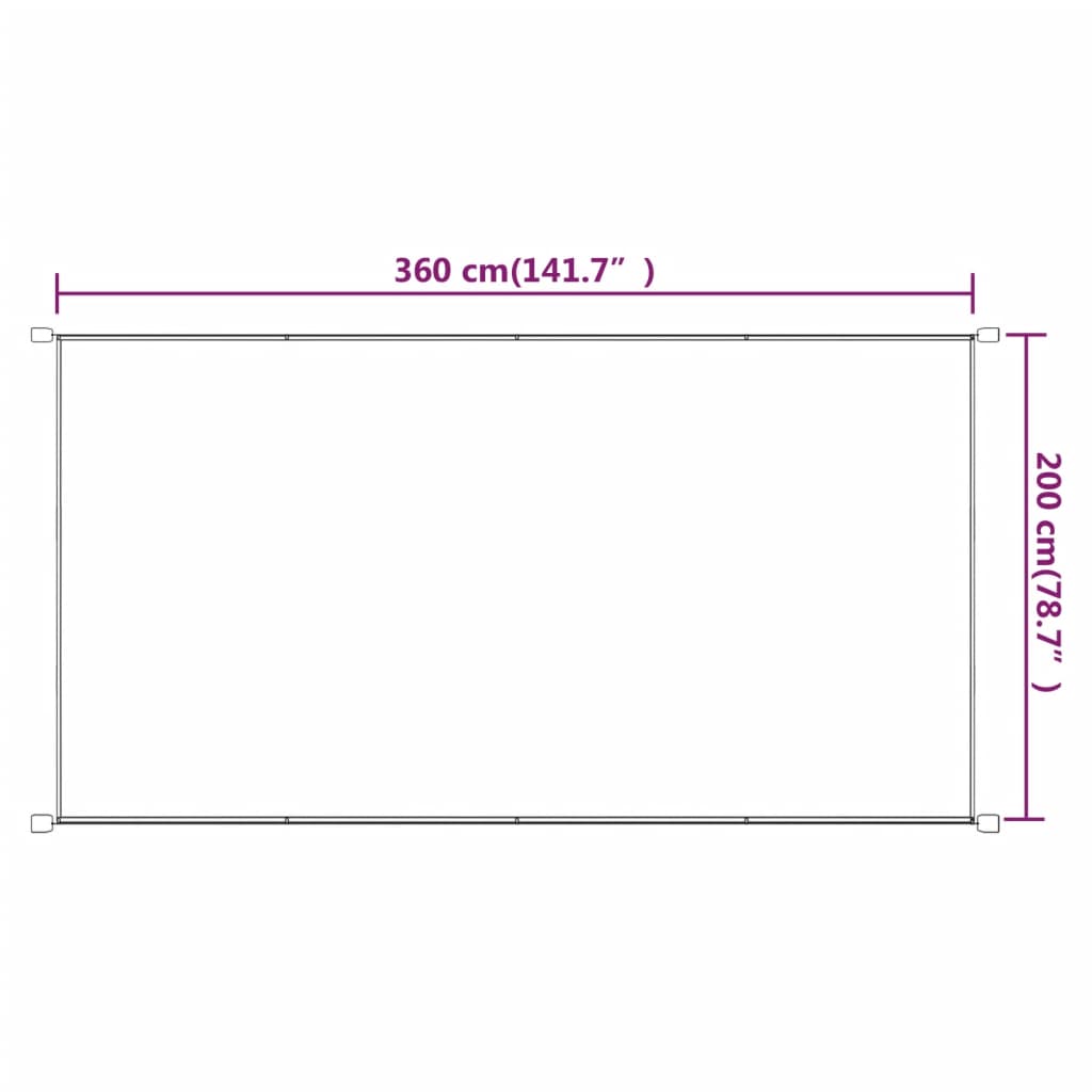 vidaXL Copertină verticală, teracotă, 200x360 cm, țesătură Oxford vidaXL Copertină verticală, teracotă, 200x360 cm, țesătură Oxford