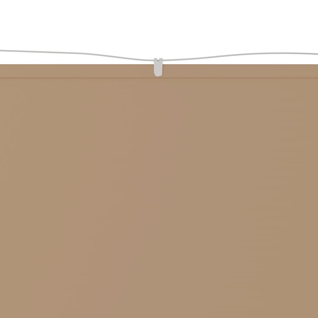 vidaXL Copertină verticală, gri taupe, 60x1200 cm, țesătură oxford