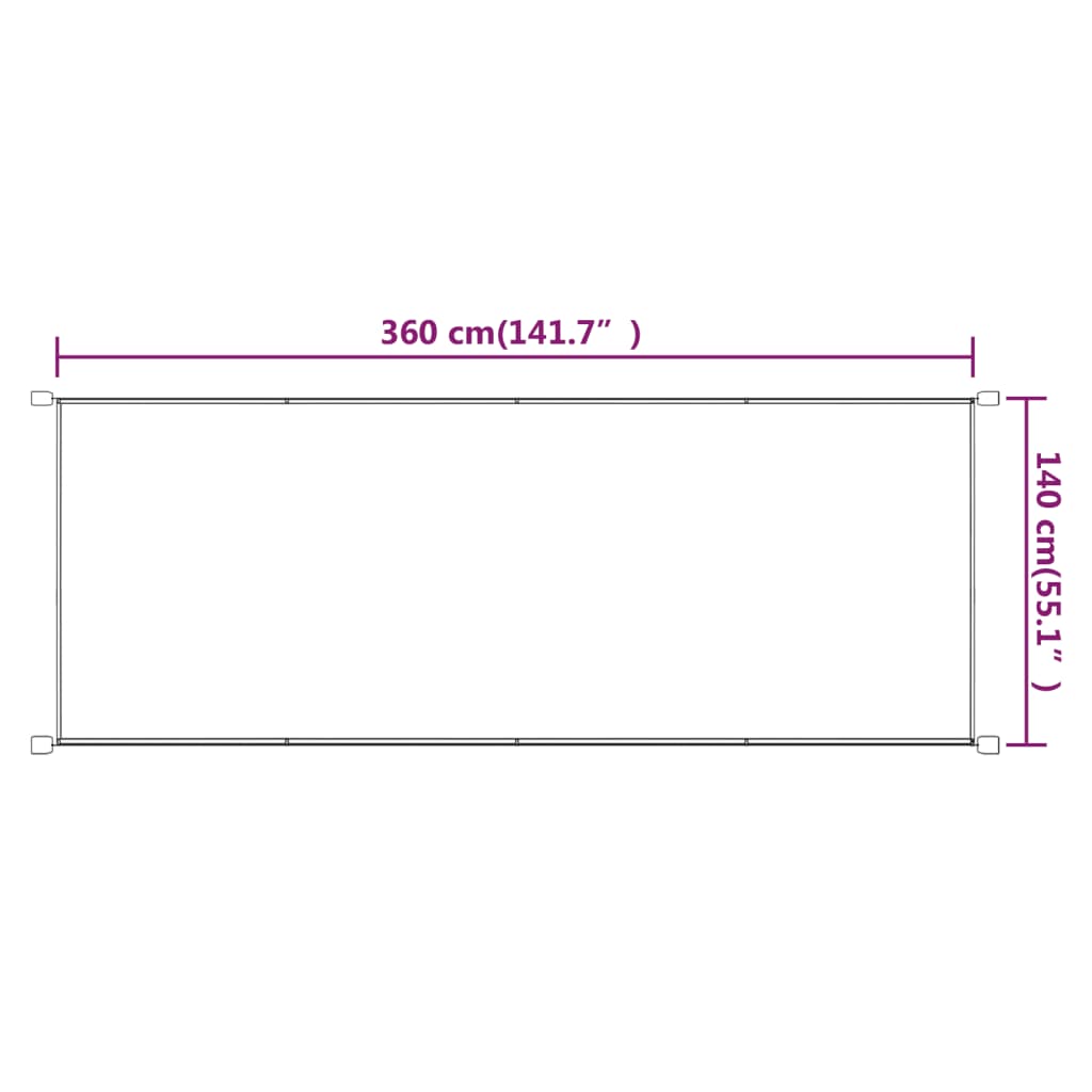 vidaXL Copertină verticală, gri taupe, 140x360 cm, țesătură oxford vidaXL Copertină verticală, gri taupe, 140x360 cm, țesătură oxford