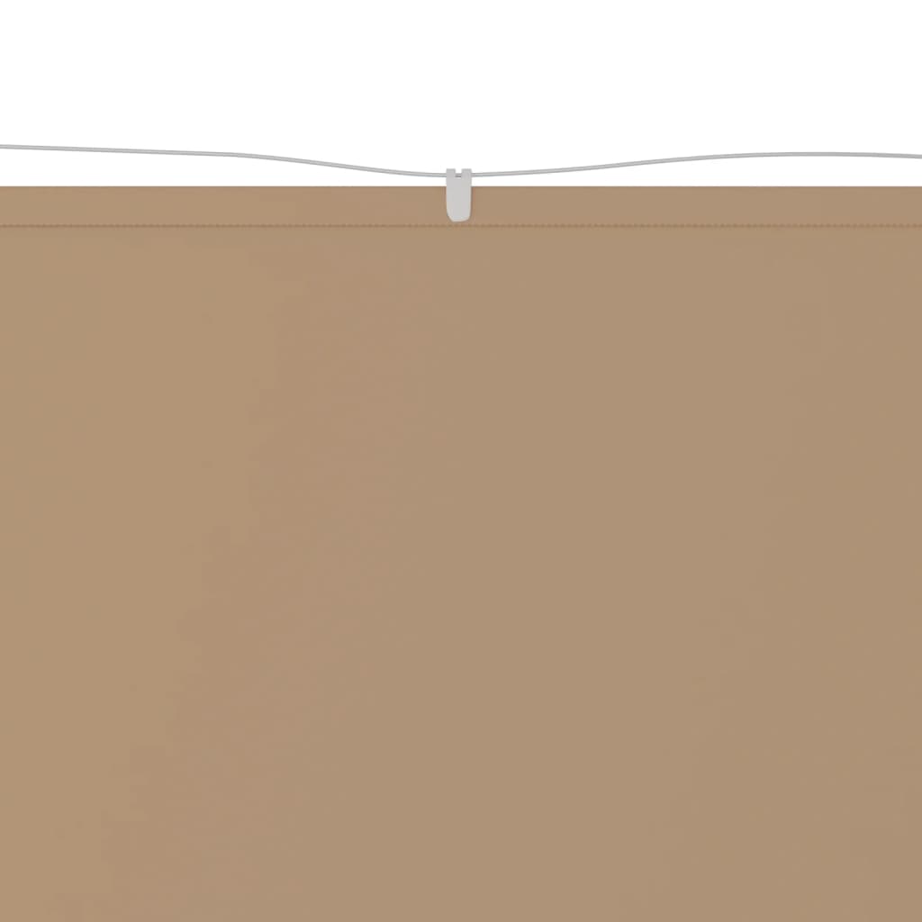 vidaXL Copertină verticală, gri taupe, 140x420 cm, țesătură oxford