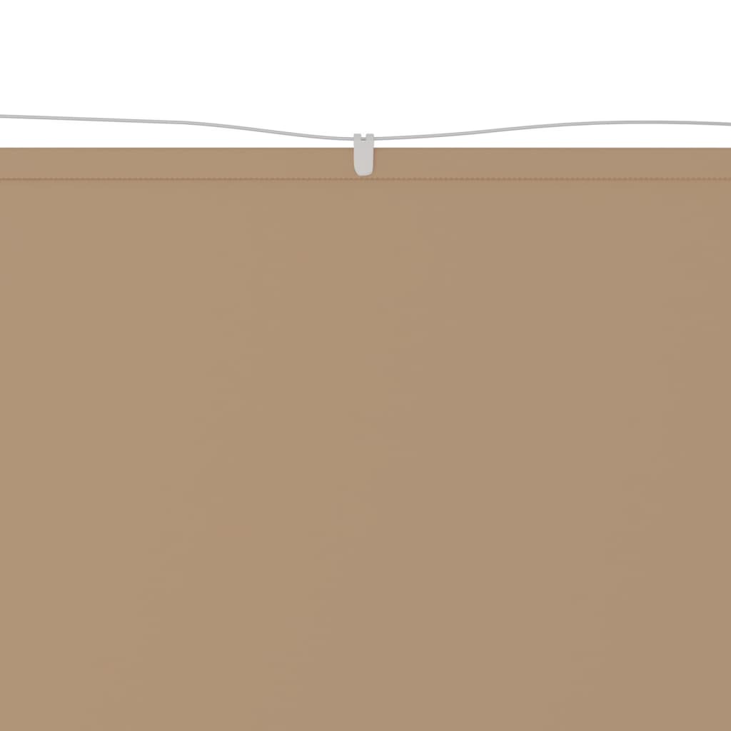 vidaXL Copertină verticală, gri taupe, 140x600 cm, țesătură oxford