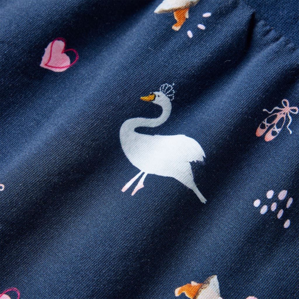 Rochie cu mâneci lungi pentru copii, bleumarin, 92