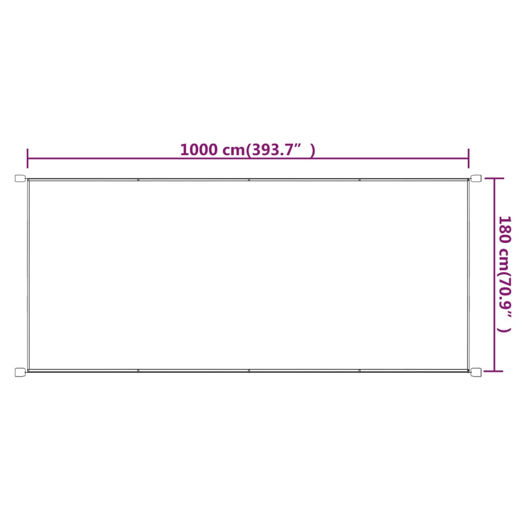 vidaXL Copertină verticală, gri taupe, 180x1000 cm, țesătură oxford vidaXL Copertină verticală, gri taupe, 180x1000 cm, țesătură oxford