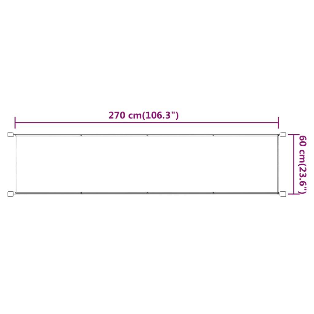 vidaXL Copertină verticală, albastru, 60x270 cm, țesătură oxford vidaXL Copertină verticală, albastru, 60x270 cm, țesătură oxford