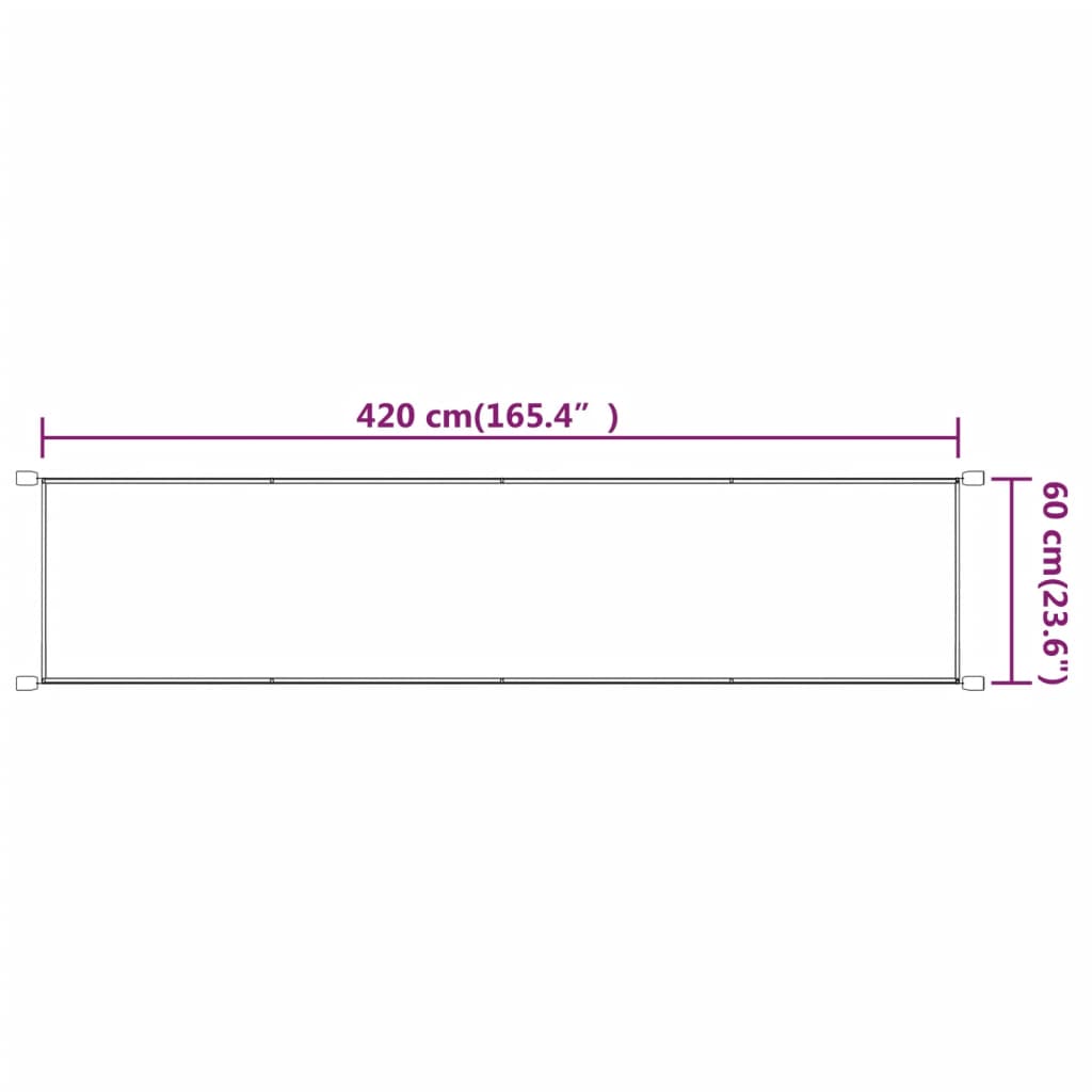 vidaXL Copertină verticală, albastru, 60x420 cm, țesătură oxford vidaXL Copertină verticală, albastru, 60x420 cm, țesătură oxford