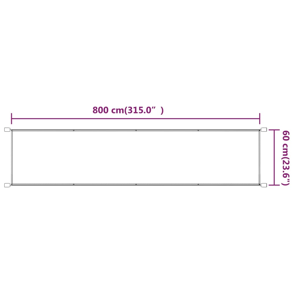 vidaXL Copertină verticală, albastru, 60x800 cm, țesătură oxford vidaXL Copertină verticală, albastru, 60x800 cm, țesătură oxford