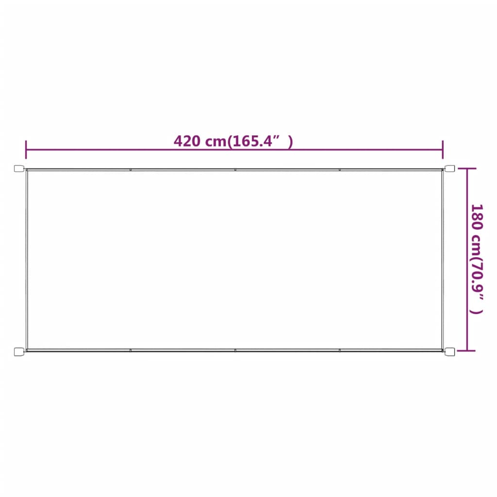 vidaXL Copertină verticală, albastru, 180x420 cm, țesătură oxford vidaXL Copertină verticală, albastru, 180x420 cm, țesătură oxford