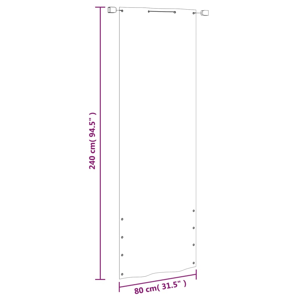 vidaXL Paravan de balcon, verde deschis, 80x240 cm, țesătură oxford vidaXL Paravan de balcon, verde deschis, 80x240 cm, țesătură oxford