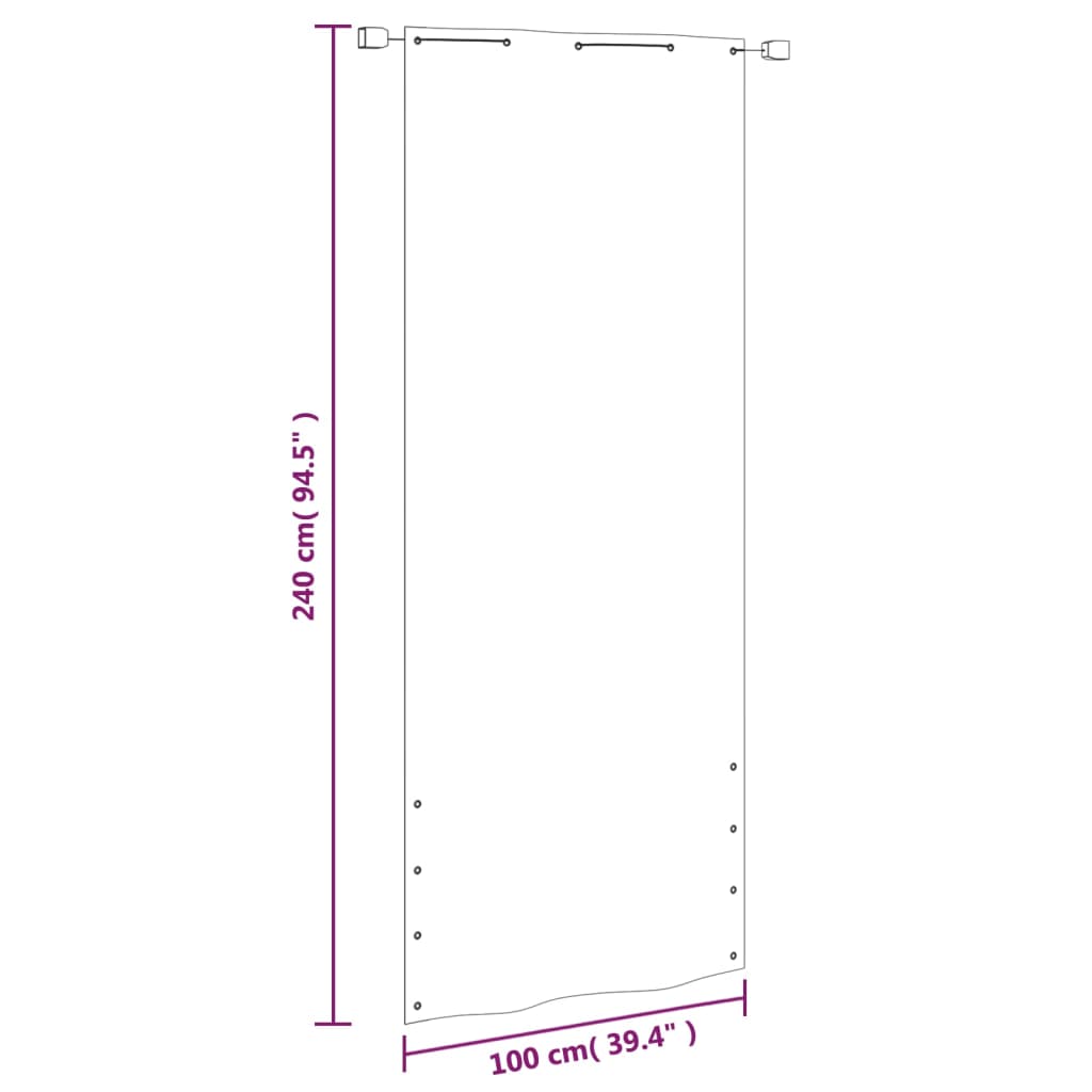 vidaXL Paravan de balcon, verde deschis, 100x240 cm, țesătură oxford vidaXL Paravan de balcon, verde deschis, 100x240 cm, țesătură oxford