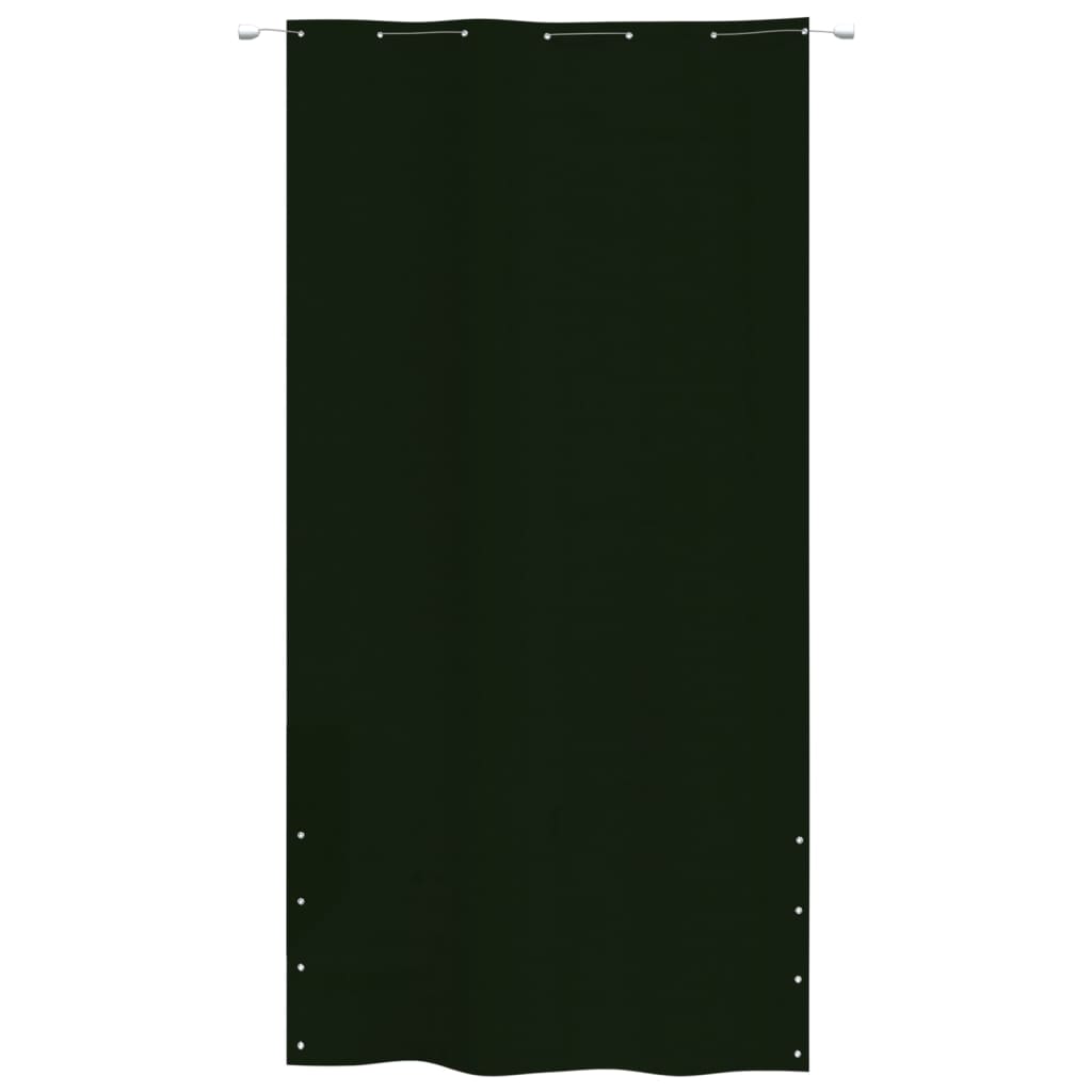 vidaXL Paravan de balcon, verde închis, 140 x 240 cm, țesătură oxford