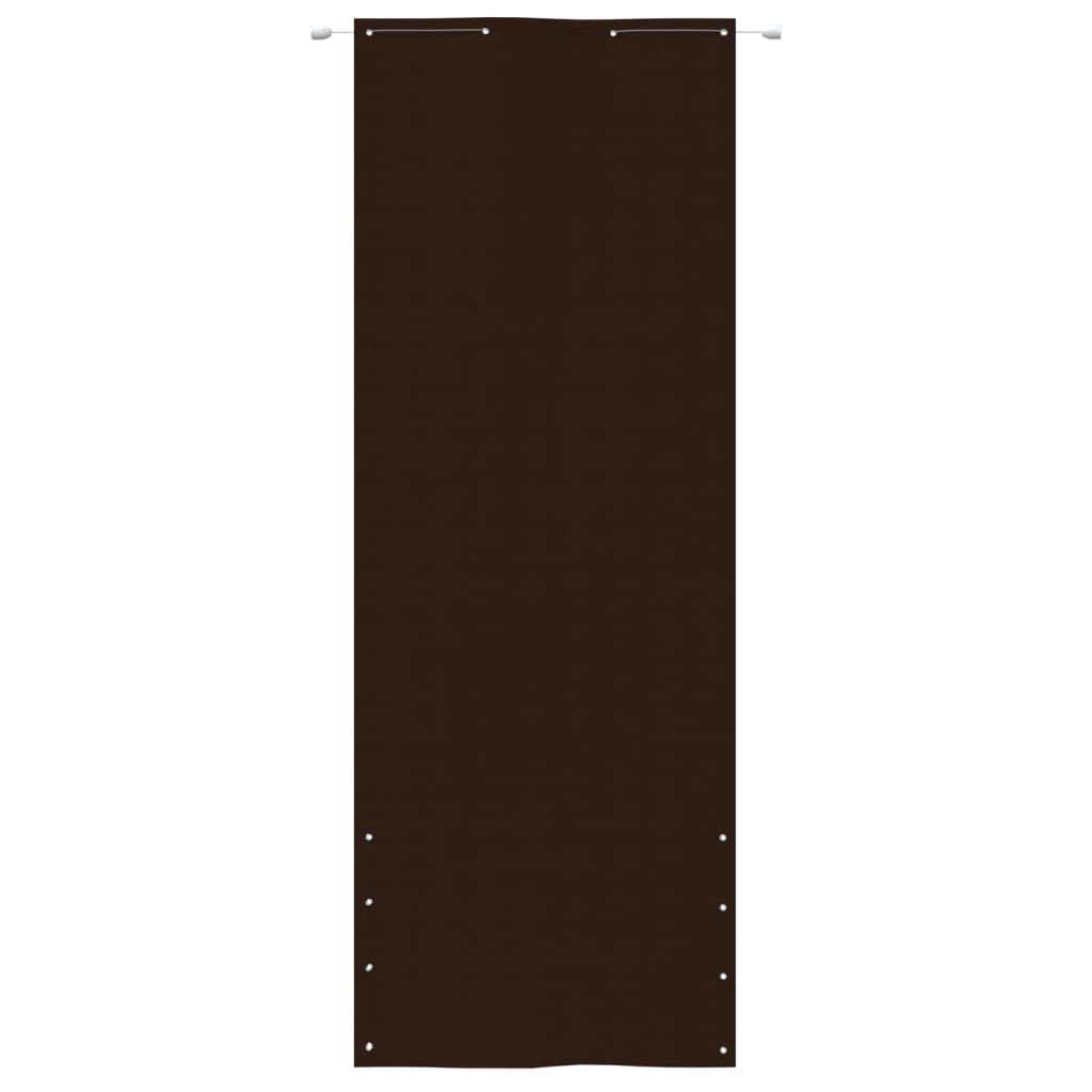 vidaXL Paravan de balcon, maro, 80 x 240 cm, țesătură oxford