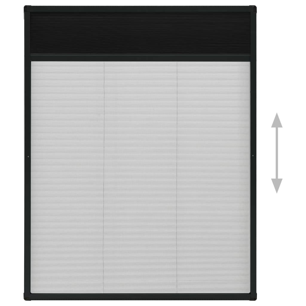 vidaXL Ecran insecte pentru ferestre, antracit, 80x100 cm, aluminiu vidaXL Ecran insecte pentru ferestre, antracit, 80x100 cm, aluminiu