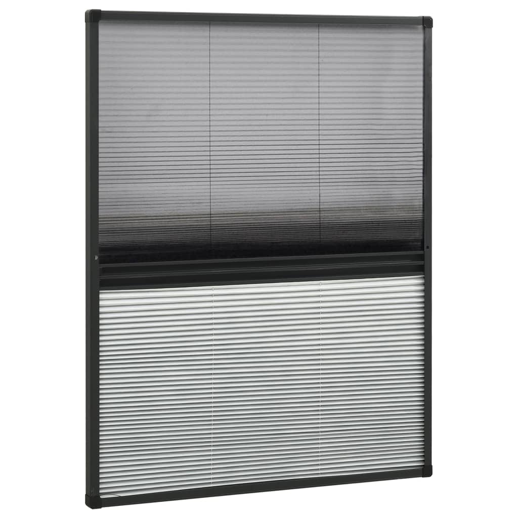 vidaXL Plasă insecte pentru ferestre, 80x100 cm, aluminiu, cu umbrar vidaXL Plasă insecte pentru ferestre, 80x100 cm, aluminiu, cu umbrar