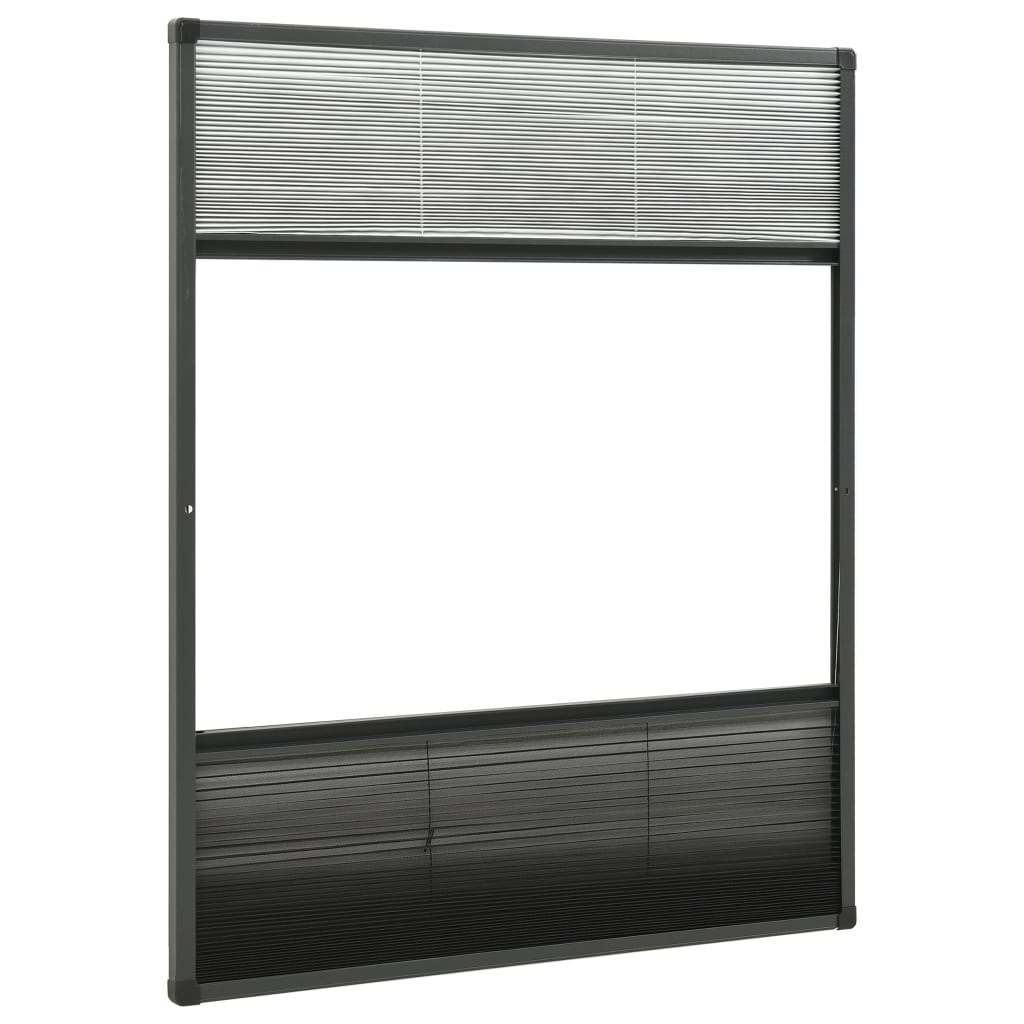 vidaXL Plasă insecte pentru ferestre, 80x100 cm, aluminiu, cu umbrar vidaXL Plasă insecte pentru ferestre, 80x100 cm, aluminiu, cu umbrar